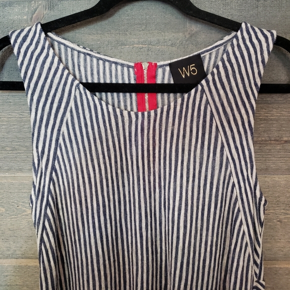 W5 Anthropology Striped Tank Top Medium Scoop Neck - Picture 2 of 7